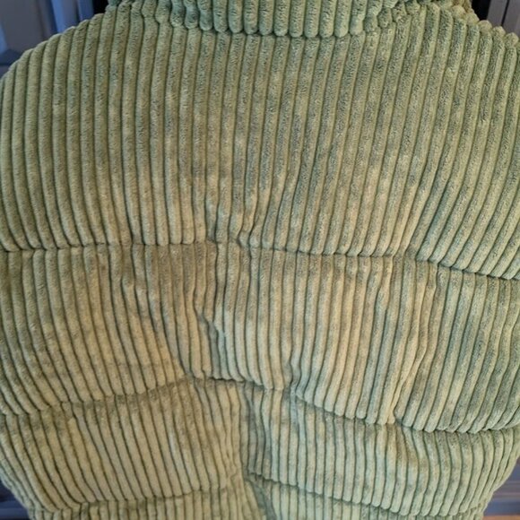 C29 ZARA Corduroy Green Down Puffer Jacket - Picture 7 of 7
